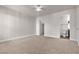 Primary bedroom with ceiling fan and access to bathroom at 6800 E Lake Mead Blvd # 2028, Las Vegas, NV 89156