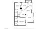 Floor plan showing a spacious condo layout with two bedrooms at 6800 E Lake Mead Blvd # 2028, Las Vegas, NV 89156
