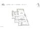 1 bedroom + den, 1.5 bath, 1002 sq ft floor plan at 700 W Carson Ave # 1401, Las Vegas, NV 89106