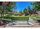 Relaxing park with bench and landscaped grounds at 848 Percy Arms St, Las Vegas, NV 89138