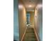 Hallway with light brown walls and green carpet runner at 1021 Amber Gate St, Henderson, NV 89002