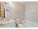 Clean bathroom with a bathtub, shower, and vanity at 1405 Vegas Valley Dr # 310, Las Vegas, NV 89169