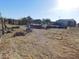 Large backyard with storage shed and covered patio at 3748 Skyline St, Logandale, NV 89021