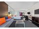Living area with comfortable seating and city views at 4381 W Flamingo Rd # 2306, Las Vegas, NV 89103