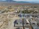 Aerial view of neighborhood with desert landscape at 5130 Valero Ct, Pahrump, NV 89060