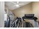 Home gym with a treadmill and elliptical machine at 5445 Rose Hills St, Las Vegas, NV 89149