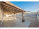 Covered patio with block wall and spacious backyard at 6215 Newville Ave, Las Vegas, NV 89103