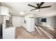 Updated kitchen with white cabinets and granite countertops at 6215 Newville Ave, Las Vegas, NV 89103