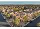Aerial view showcasing house and surrounding homes at 7642 Riva Ridge St, Las Vegas, NV 89149