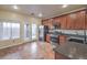 Modern kitchen with stainless steel appliances and granite countertops at 7642 Riva Ridge St, Las Vegas, NV 89149