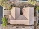 Aerial view of the house's roof, showing tile details at 7642 Riva Ridge St, Las Vegas, NV 89149