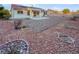 Large backyard with gravel and desert landscaping at 8509 Goodhaven Dr, Las Vegas, NV 89134
