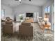 Bright living room with comfy seating and large windows at 8509 Goodhaven Dr, Las Vegas, NV 89134