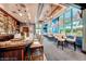 Well-appointed bar with comfortable seating and large windows at , Las Vegas, NV 89109