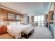 Spacious bedroom with a king-size bed and city views at , Las Vegas, NV 89109