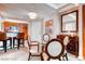 Elegant dining area with glass table and four chairs at , Las Vegas, NV 89109