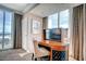 Home office with built-in desk and city views at , Las Vegas, NV 89109