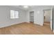 Bedroom with laminate floors and closet at 4440 E Boston Ave, Las Vegas, NV 89104