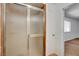 Bathroom shower featuring sliding glass door at 4440 E Boston Ave, Las Vegas, NV 89104
