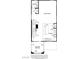 Main floor plan with kitchen, great room and covered balcony at 4761 Parkarbor Ave, Las Vegas, NV 89141