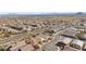 Aerial view of a residential area with houses and a mountain backdrop at 7148 Stanley Frederick St, Las Vegas, NV 89166