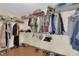 Large walk-in closet with ample shelving and hanging space at 9161 Horizon Mist Ave, Las Vegas, NV 89178