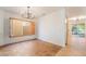 Dining room with tile floors and wood shutters at 11017 Ladyburn Ct, Las Vegas, NV 89141