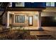 Elegant front door entrance with columns and landscaping at 11017 Ladyburn Ct, Las Vegas, NV 89141