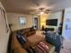 Gathering room with large sectional sofa and flat-screen TV at 1260 Corista Dr, Henderson, NV 89052