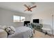 Bright bedroom with a double bed and a view at 1510 Marita Dr, Boulder City, NV 89005