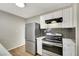 Modern kitchen with stainless steel appliances and white cabinets at 1641 Stewart Ave, Las Vegas, NV 89101