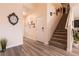 Carpeted staircase leading to the second floor at 1642 Dire Wolf Ave, North Las Vegas, NV 89084