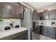 Stainless steel refrigerator in modern kitchen at 1937 Shanon Michelle Ave, North Las Vegas, NV 89031