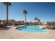 Community pool with palm trees at 2050 N Los Feliz St # 172, Las Vegas, NV 89156