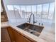 Modern kitchen sink with city views at 222 Karen Ave # 2308, Las Vegas, NV 89109