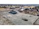 An aerial view showing the house, a large lot, and surrounding neighborhood at 2560 Tahachapi Ave, Pahrump, NV 89048