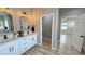 Elegant bathroom with double vanity and modern fixtures at 2560 Tahachapi Ave, Pahrump, NV 89048