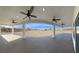 Covered patio with ceiling fans offering expansive views at 2560 Tahachapi Ave, Pahrump, NV 89048