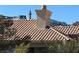 Exterior close up view of clay roof and chimney at 260 E Flamingo Rd # 433, Las Vegas, NV 89169