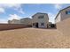 Spacious backyard with gravel and block wall at 2720 High Echelon Rd, North Las Vegas, NV 89086