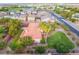 Aerial view of house with a large backyard, playground visible nearby at 274 Doobie Ave, Las Vegas, NV 89183