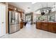 Spacious kitchen with stainless steel appliances and an island at 274 Doobie Ave, Las Vegas, NV 89183