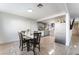 Dining area with kitchen view and tile floor at 35 Jade Cir, Las Vegas, NV 89106