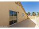 Rooftop deck with sliding glass door access and partial view of neighborhood at 3728 Shallow Dove Ct, North Las Vegas, NV 89032