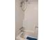 Bathroom with shower/tub combo and blue rug at 4031 Gold Coast Dr, Las Vegas, NV 89121