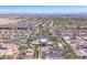 Aerial perspective of community and surrounding landscape at 4308 Sunrise Flats St, Las Vegas, NV 89135