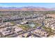 Aerial view showing community amenities and surrounding landscape at 4308 Sunrise Flats St, Las Vegas, NV 89135