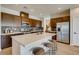 Modern kitchen with stainless steel appliances and an island at 4380 E Brusca Way, Pahrump, NV 89061