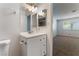 Bathroom featuring a vanity with drawers and a mirror at 4850 Aveneda Grande, Las Vegas, NV 89121