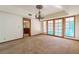 Bright dining room with hardwood floors and access to the backyard at 56 Sawgrass Ct, Las Vegas, NV 89113